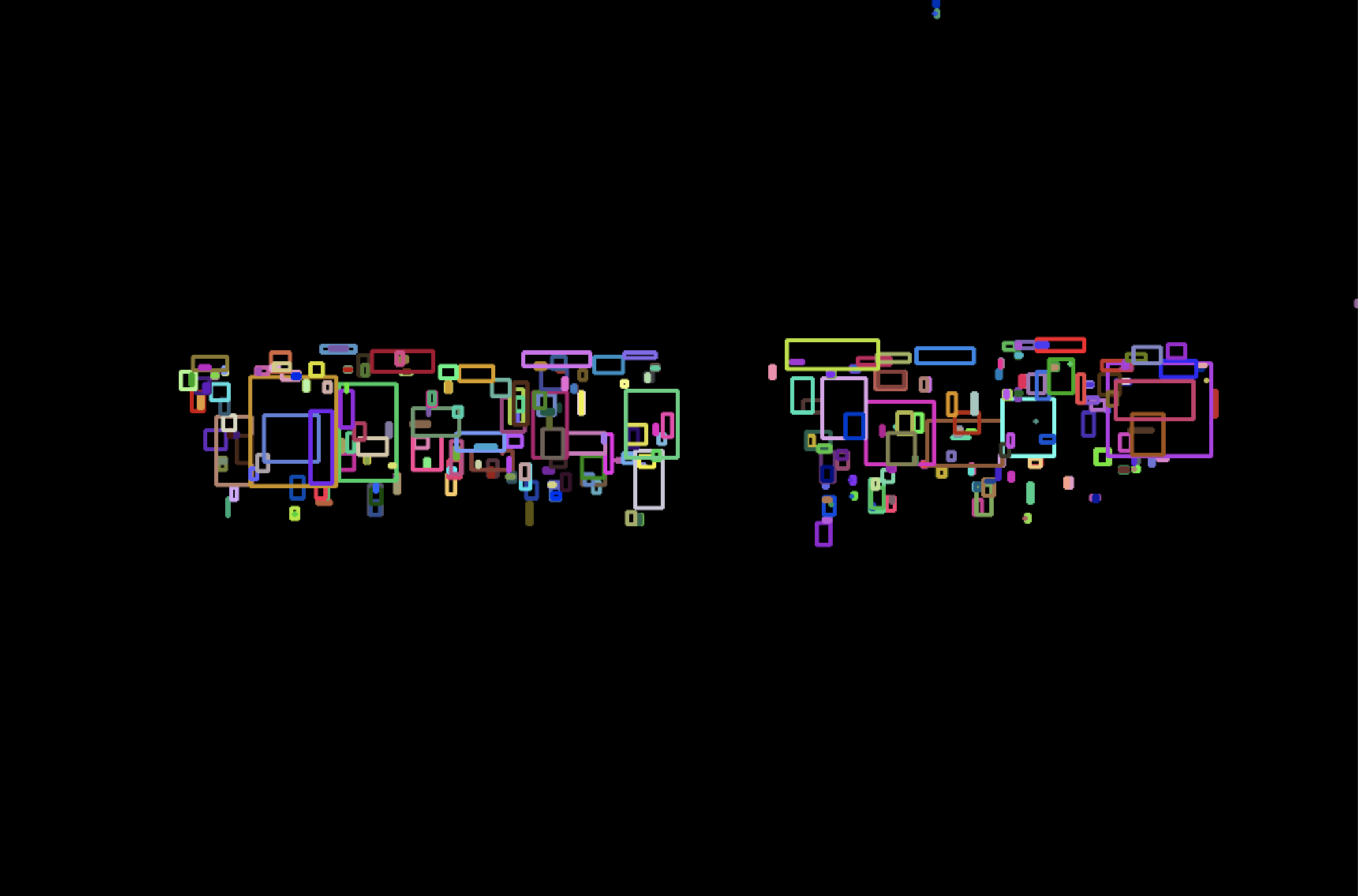 bounding box with Canny threshold = 255